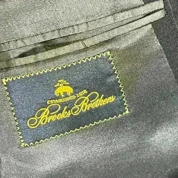 Brooks Brothers Men’s Wool Blazer Sports Coat Size 42 Regular Pinstripe USA Made - Picture 7 of 9